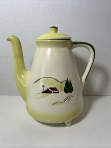 Vintage Brock of California Coffee Pot Yellow Harvest Mid Century Farmhouse - Picture 1 of 12