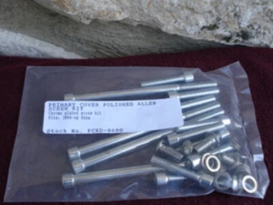 CHROME PRIMARY COVER BOLT KIT FOR HARLEY DYNA 2006 & UP - Foto 1 di 1