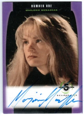 BABYLON 5 SEASON 5 A05 A5 MARJORIE MONAGHAN AS NUMBER ONE AUTOGRAPH - Image 1 of 2