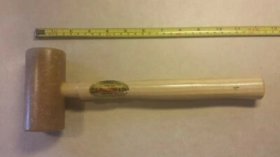 C S Osborne 196-4  Solid Head Rawhide Mallet, non marring, soft strike - Image 1 of 4