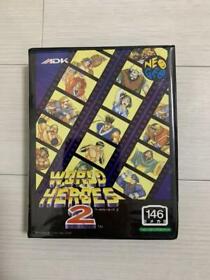 World Heroes 2 Neo Geo NG SNK AES Used Japan Import Boxed Tested 1993 Fighting