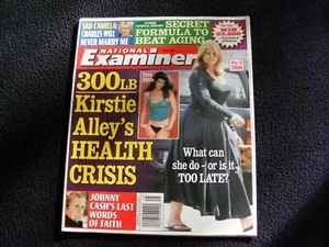 NATIONAL EXAMINER magazine 2004 06 21 Kirstie Alley Royals Johnny Cash Idol CSI - Picture 1 of 2