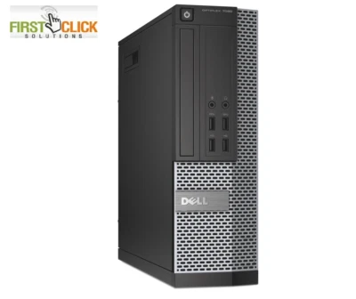 FCS Cheap Dell i7 4th Gen SFF Computer PC 32GB RAM 2TB HDD/SSD Windows 10 WIFI - Image 1 of 4