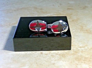 DOLAN BULLOCK vintage grey star STERLING SILVER scl012100 Cufflinks USA - Picture 1 of 3