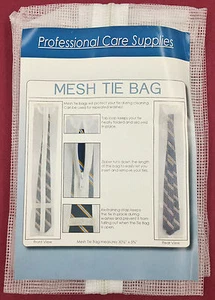 Wäsche Waschen Netz Reißverschluss Krawatte Netz Tasche 30" x 5 1/4" schützt Krawatte während der Reinigung - Bild 1 von 6