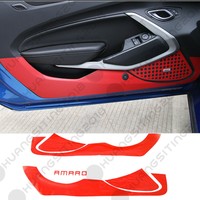 4PC Inner Door Prevent kick Protector Stickers Red For Chevrolet Camaro 2016-17