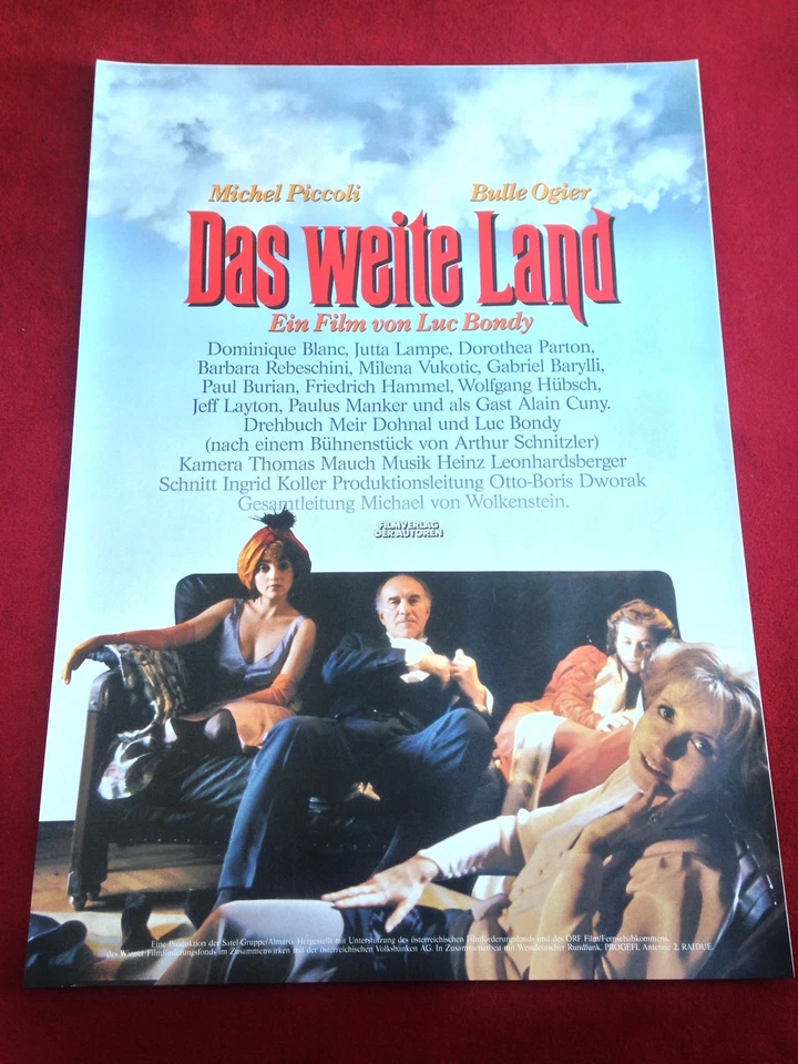 Das weite Land Kinoplakat Poster A1, Michel Piccoli, Bulle Ogier, Luc Bondy - Bild 1 von 1