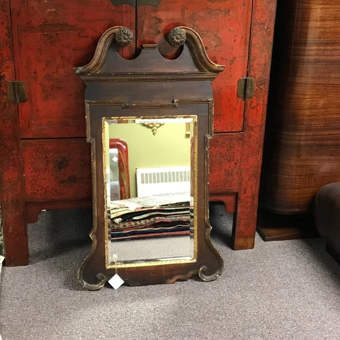 18th Century George III Mahogany Mirror Cover