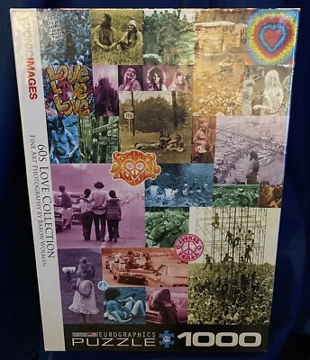 EuroGraphics 1000 Piece Puzzle 60s Love Collection by Baron Wolman New Sealed - Image 1 of 4
