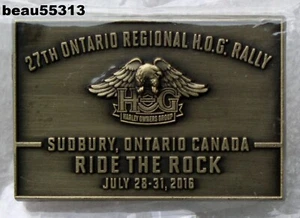 ⭐2016 HARLEY DAVIDSON "27TH REGIONAL HOG RALLY" SUDBURY ONTARIO CANADA PIN - Picture 1 of 1