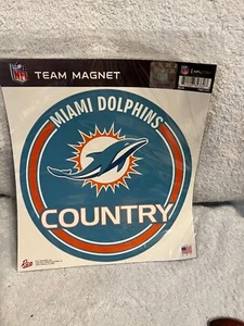 NFL Miami Dolphins Country Team Magnet 7.75" X 7.75" - Picture 1 of 1