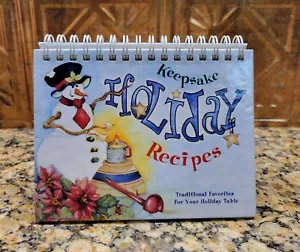 "Keepsake Holiday Recipes" Traditional Favorites Cookbook-Hardback Spiral-Bound - Picture 1 of 8