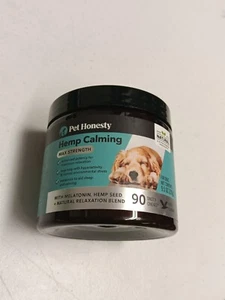 PetHonesty H Calming Max Strength Chews for Dogs - All-Natural 90 Ct