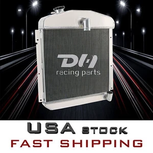 Aluminum 3 Row Radiator For 1947-49 Plymouth Suburban Plazz 3.6L 3.8L l6 MT#4749 - Picture 1 of 10
