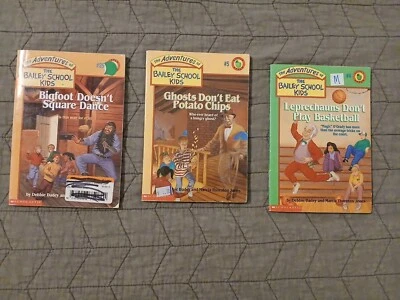 Lot Of 3 Bailey School Kids  VTG 90s Kids Novels Bigfoot Ghosts Leprechauns PB - Image 1 of 2