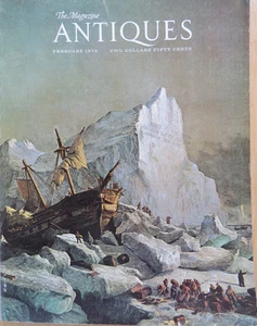 The Magazine ANTIQUES FEB 1975 PRESIDENT LINCOLN FRONTIER ARTIC FLASK WINTERTHUR - Picture 1 of 2