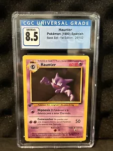 1999 Pokémon Base Set 1st Ed Haunter 29/102 Spanish Cgc 8.5 NM/MINT+ POP 3🔥 - Picture 1 of 3
