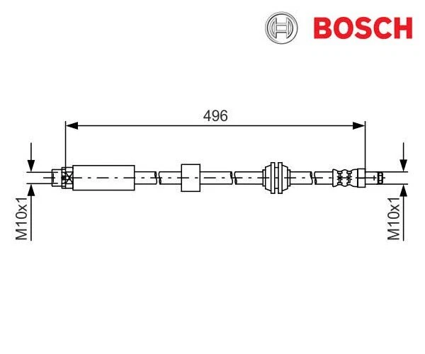 Brake Hose Bosch 1987481590 for BMW 5 Series 5 Series Touring - Image 1 of 1