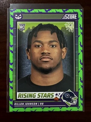 2024 Score A Treat Halloween #16 Dillon Johnson (RC) Bats Tennessee Titans - Image 1 of 2