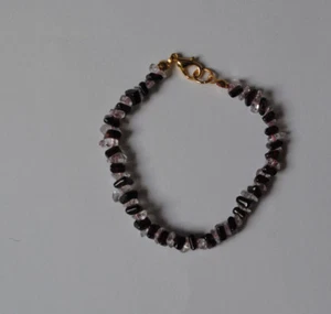 Granate und Bergkristall Splitter  Armband - Bild 1 von 1