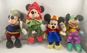 Disney Store ~ Disneyland Esclusivo Bean Bag Topolino / Minnie Rose ~ Russo + - Foto 1 di 5