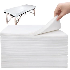 Disposable Bed Sheets 20 Pcs 31" X 71" Massage Table Sheets Non Woven Fabric SPA - Picture 1 of 12