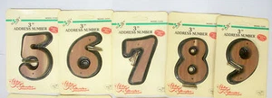 Cedars Classics Handcrafted Aromatic 3" Solid Red Cedar Home Address Numbers - Picture 1 of 1