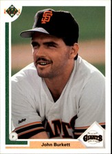 1991 Upper Deck San Francisco Giants Baseball Card #577 John Burkett