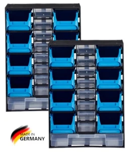 2 x almacén de piezas pequeñas 17 piezas cajas de surtido caja de clasificación cajas  - Imagen 1 de 2