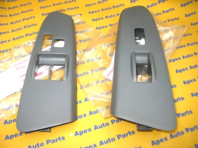 Bisel interruptor maestro ventana eléctrica derecha e izquierda Toyota Tacoma OEM gris 2005-2011 Foto 1 de 4