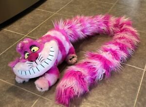 Disney Parks 12” Cheshire Cat Plush With 42” Long Tail Alice in Wonderland