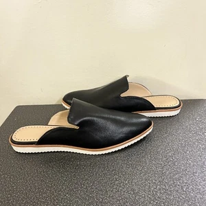 Scarpe slip on Adrienne Vittadini donna Lou Flat Mules taglia 8 nere - Foto 1 di 10
