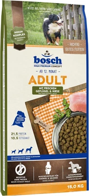 Bosch HPC Adult Trockenfutter mit Geflügel & Hirse–Für ausgewachsene Hunde,15 kg - Bild 1 von 4