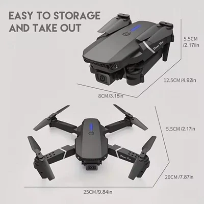 FPV Drone RC Professional Helicopter 4K Wide Angle HD Camera Foldable Wifi Hold - Image 1 of 4