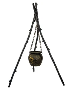 Dreibein mit Hexenkessel, Licht & Sound 130cm - Bild 1 von 3