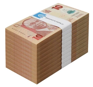 Nigeria 10 Naira, 2011, P-39c.1, UNC Polymer X 1000 PCS Brick - Picture 1 of 2