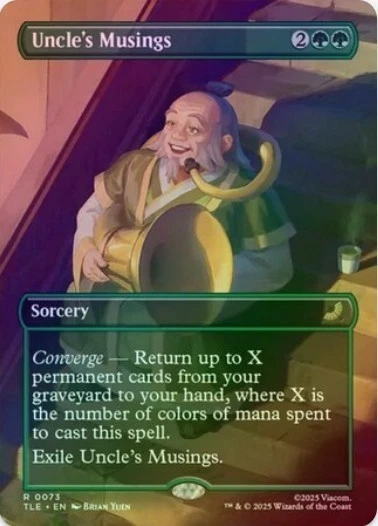 1 x Uncle's Musings - Borderless - Foil - TLE  - LP - MTG - Image 1 of 1