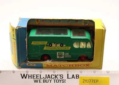 King Size Racing Car Transporter K-5 Lesney Matchbox Series w/ Box England GREEN - Image 1 of 4
