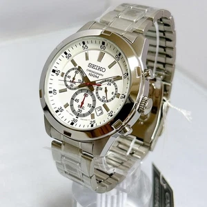 Seiko Quartz Chronograph SKS601P1 Watch New Unused No Customs Fees US - Picture 1 of 7