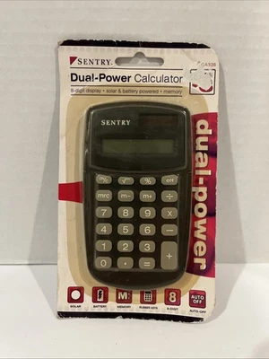 SENTRY Dual-Power Calculator CA338 - NEW - Image 1 of 4