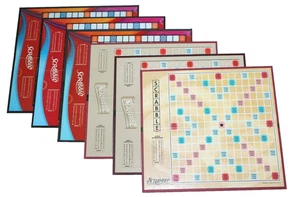 Lot of 6 Scrabble Game Square Cardboard BOARDS ONLY Crafting Art Projects-#6 - Picture 1 of 9