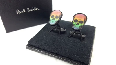 BNWT Paul Smith Multicoloured Skull hologram Cufflinks RRP £100 (#2) - Image 1 of 4