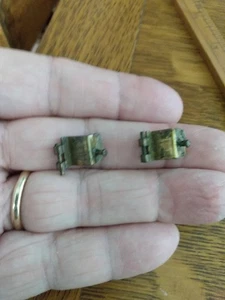 antique Original 1800's gutta percha  photograph photo case  Hinges - Picture 1 of 3