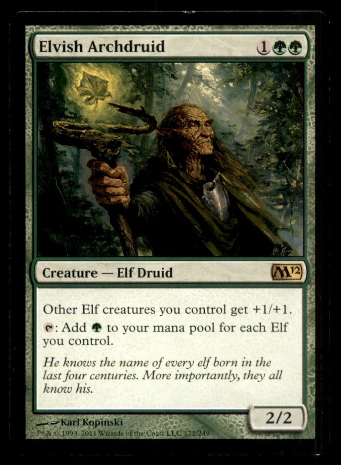 MTG Elvish Archdruid LP Light Play Magic 2012 [5305] - Image 1 of 1