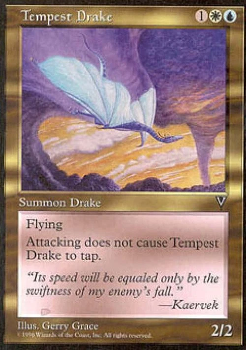 Tempest Drake - Light Play MTG Visions - Image 1 of 1