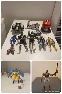 Lote de trabajo conjunto de figuras y vehículos Power Rangers de colección - Imagen 1 de 4