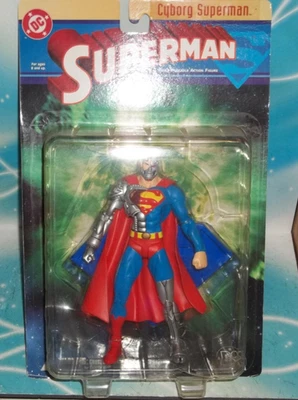 dc direct COLLECTIBLES DEATH O SUPERMAN RETURNS SERIES CYBORG SUPERMAN FIGURE HL - Image 1 of 4
