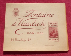 Fontaine de Vaucluse 1850 - 1930 - Carnet de 20 Timbres 2 f ! - Picture 1 of 2