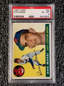 1955 Topps Baseball #85 Don Mossi PSA 6 - Picture 1 of 2