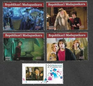 HARRY POTTER STAMPS MADAGASCAR 2020 FU/CTO + NETHERLANDS MNH - Picture 1 of 1